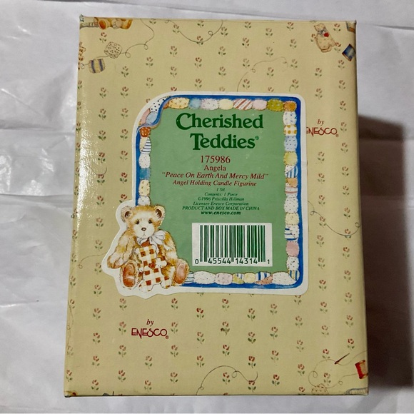 1996 Enesco Cherished Teddies Angela "Peace on Earth and Mercy Mild" - EUC - Picture 7 of 8